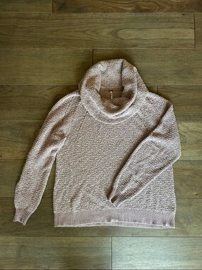 Free People By Your Side Cowl Neck Sweater, Mauve